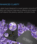 AC Infinity Jewelers Loupe, Pocket Magnifying Glass With Led Light & Dual Lenses