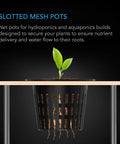 AC Infinity Mesh Net Cups, Slotted Pots With Wide Lips, 4-Inch | 25-Pack