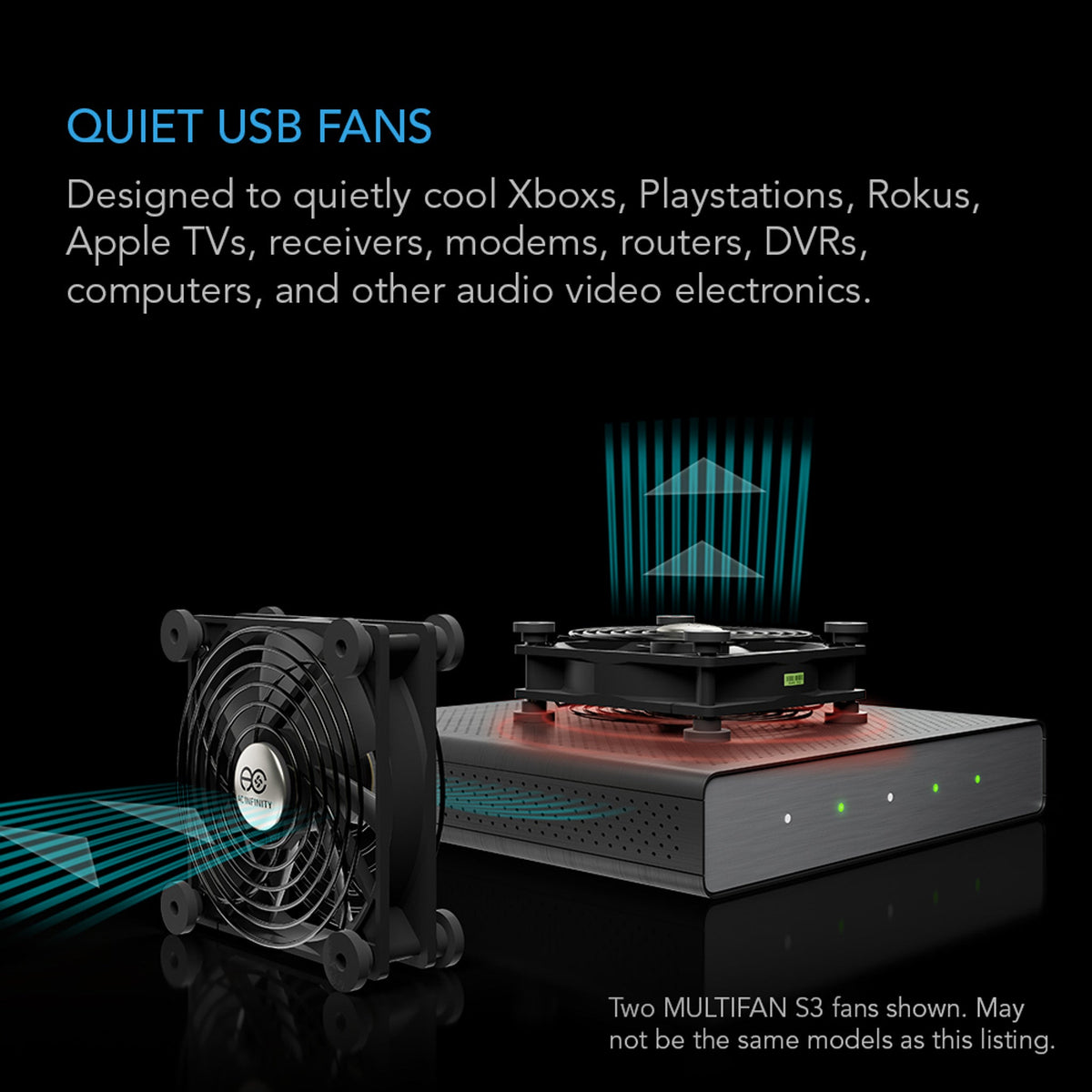 AC Infinity Multifan Mini, Quiet AC-Powered Cooling Fan, 40mm