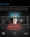 AC Infinity Multifan S3-P, Quiet AC-Powered Cooling Fan, 120mm