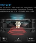 AC Infinity Multifan S3-P, Quiet AC-Powered Cooling Fan, 120mm