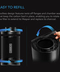 AC Infinity Refillable Carbon Filter Kit, With Charcoal Refill, 4"