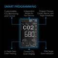 AC Infinity Smart Outlet Carbon Dioxide Monitor and Controller for CO2 Regulators and Inline Fans