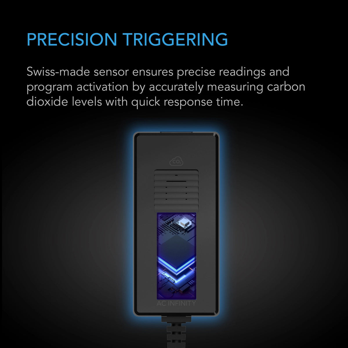 AC Infinity Smart Outlet Carbon Dioxide Monitor and Controller for CO2 Regulators and Inline Fans