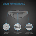 AC Infinity Smell Proof Belt Bag with 900D Nylon Fabric and Carbon Filter Lining, Gray