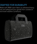 AC Infinity Smell Proof Handbag With 900D Nylon Fabric And Carbon Filter Lining, Black