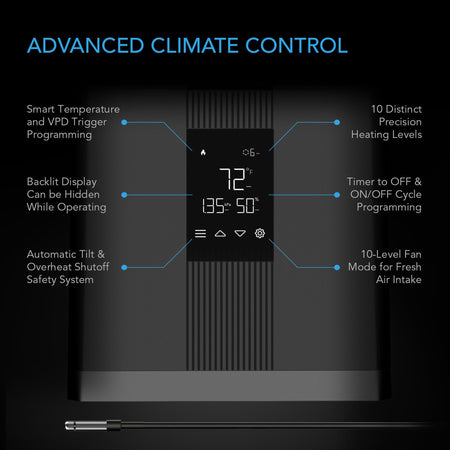 AC Infinity THERMOFORGE T3 Environmental Plant Heater 10 Heat Levels