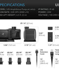AC Infinity UIS Amphibious Pump 528 GPH w/ 10-Speed Controller
