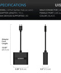 AC Infinity UIS Splitter Hub 4-Port, Adapter Dongle For Shared Programming