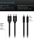 AC Infinity UIS To UIS Extension Cable, Male To Male, 10'