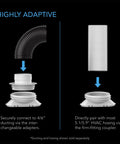 AC Infinity Window Duct Kit, Adjustable Vent Port For Inline Fans