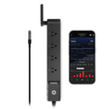 AI Environment Controller, Smart WiFi 4 Plug Outlet, Dual-Zone Temperature Humidity, ON/OFF AI Programming, 1800W