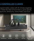 AI Environment Controller, Smart WiFi 8 Plug Outlet, Dual-Zone Temperature Humidity, ON/OFF AI Programming, 1800W (Copy)