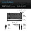 AI Environment Controller, Smart WiFi 8 Plug Outlet, Dual-Zone Temperature Humidity, ON/OFF AI Programming, 1800W (Copy)