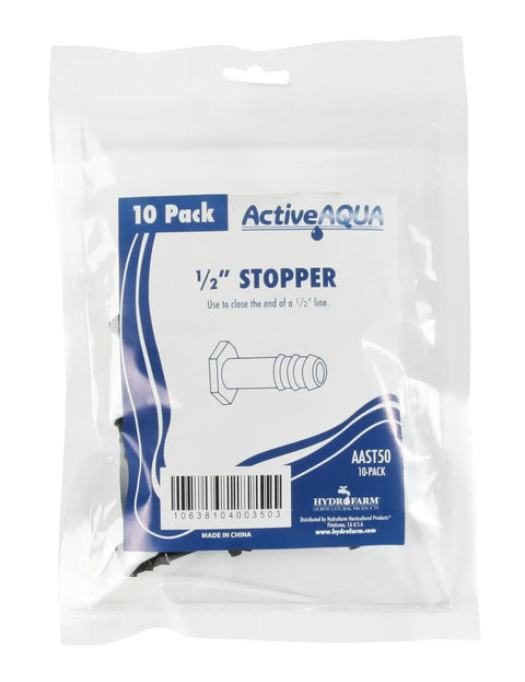 Active Aqua AAST50 1/2 inch stopper pack of 10 in retail packaging