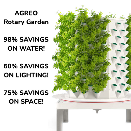Agreo Rotary Garden Aeroponic Vertical Farm