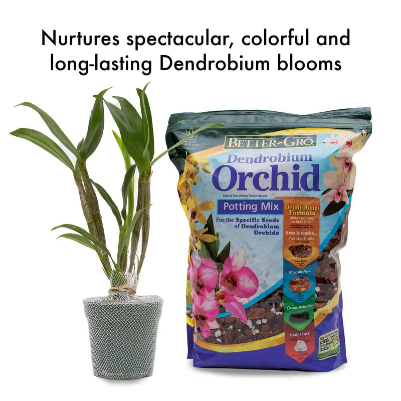 Better-Gro Dendrobium Orchid Potting Mix, 8qt