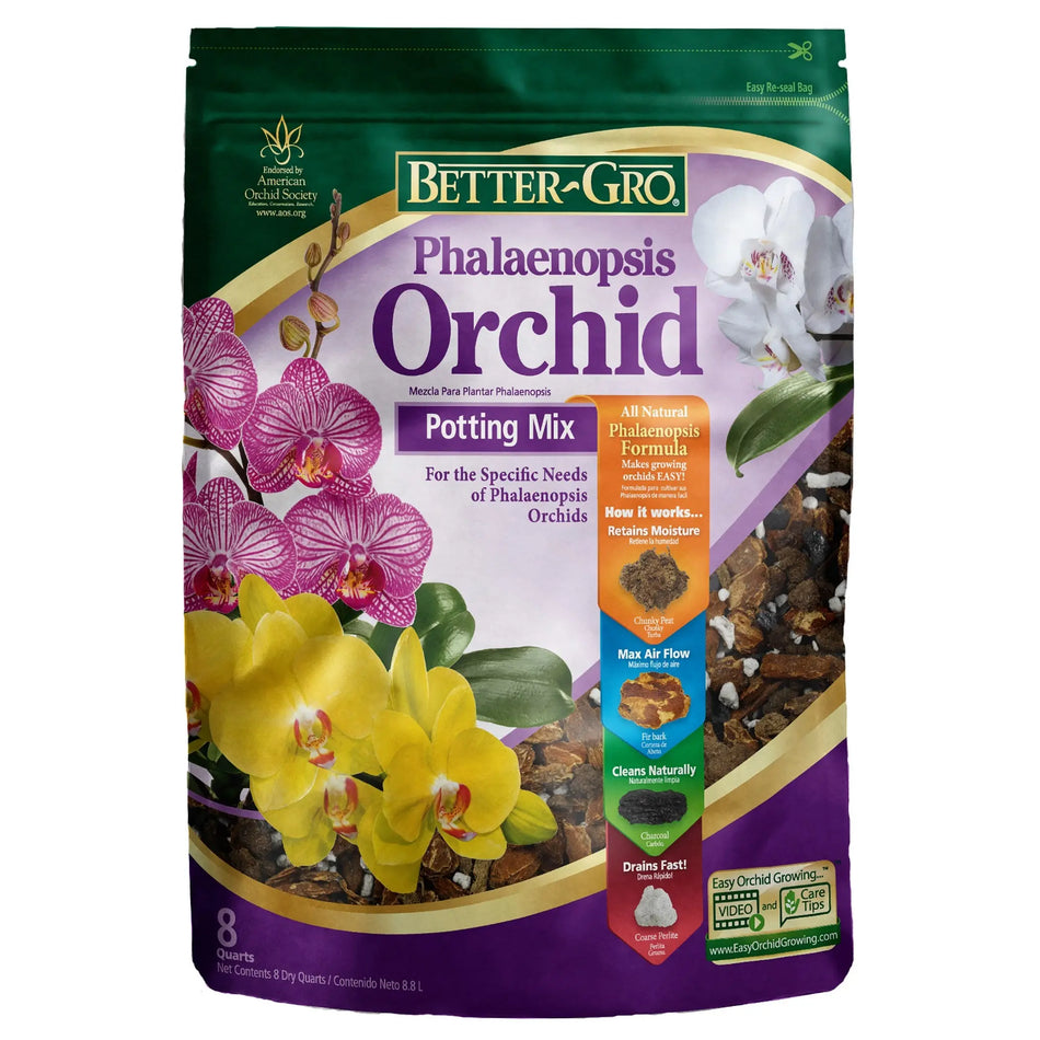 Better-Gro Phalaenopsis Orchid Potting Mix, 8qt