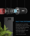 AC Infinity CLOUDLINE T6 Inline Duct Fan System w/ Bluetooth Controller, 6"