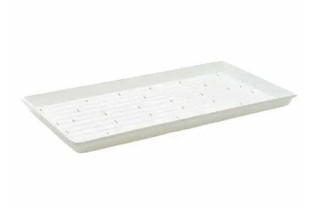 Bootstrap Farmer 1020 Shallow Extra Strength Microgreens Trays, White | With Holes