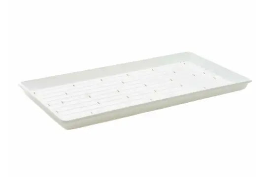 Bootstrap Farmer 1020 Shallow Extra Strength Microgreens Trays, White | With Holes
