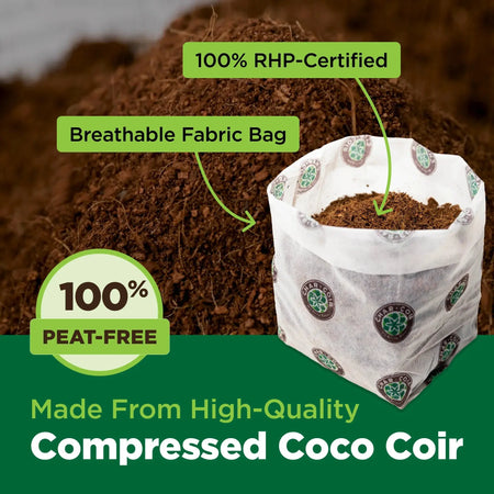 CHAR COIR Coco 4" BioPot, 1/2 Gallon