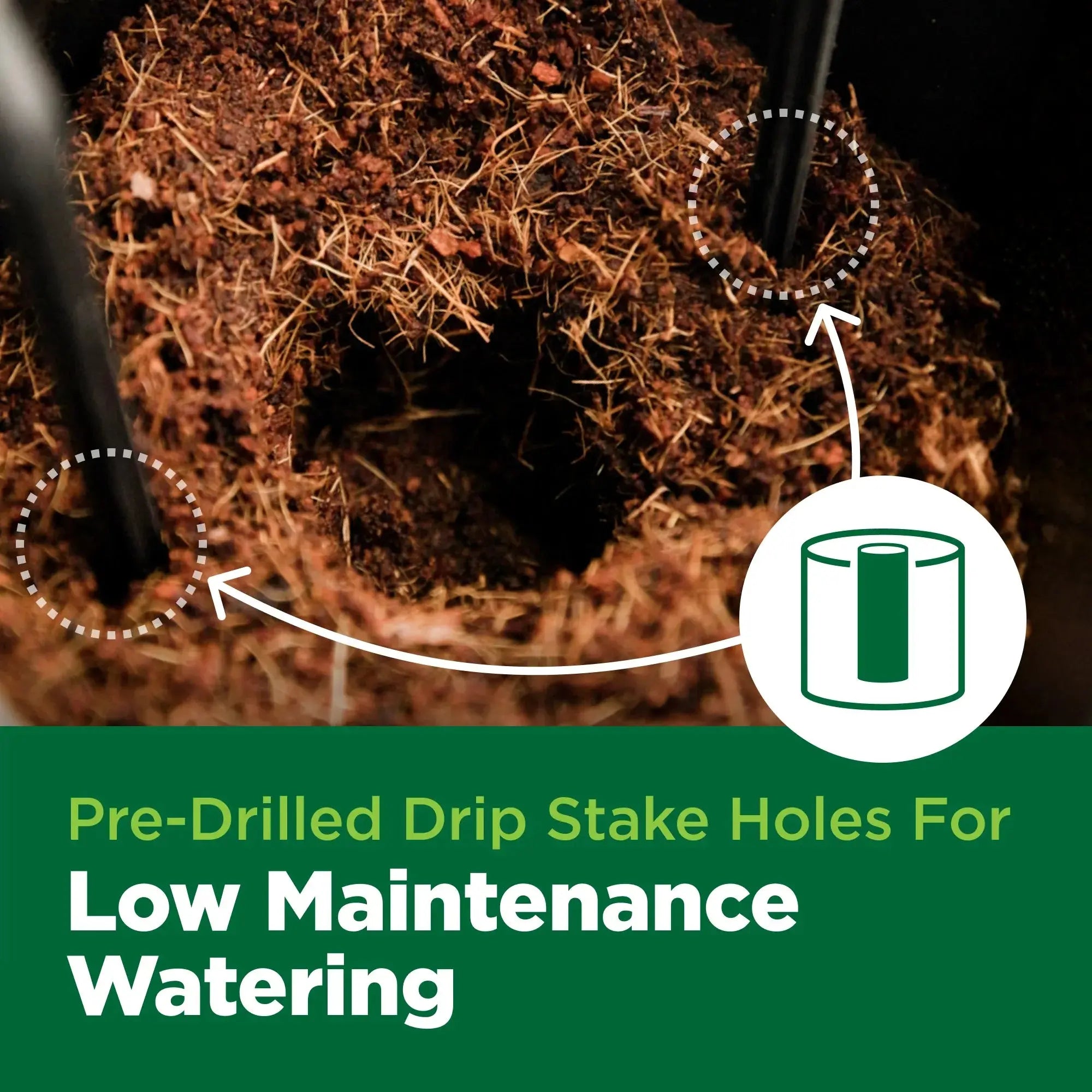 CHAR COIR Coco 4" BioPot, 1/2 Gallon