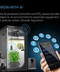 CONTROLLER AI+ with CO2 Sensor, CO2 Data Tracking for Optimized FAE, Temp, Humidity, and VPD Monitoring Bluetooth & WiFi App