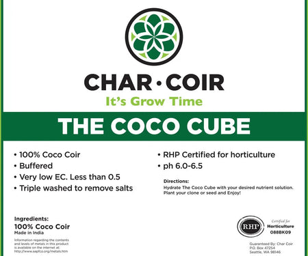 Char Coir Coco Cube, 1 Gallon
