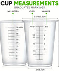 Clear Measuring Cups for Gardening - 8oz / 230ml | 20 Pack