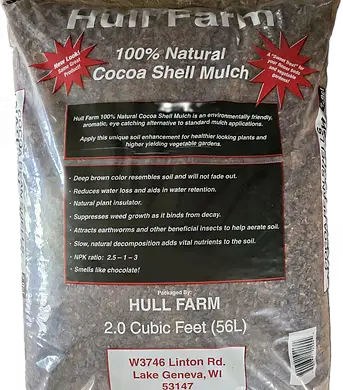 Cocoa Bean Shell Mulch Organic, 2 cu ft