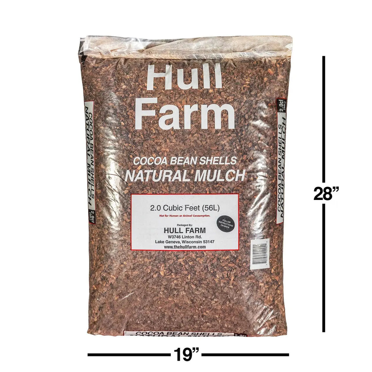 Cocoa Bean Shell Mulch Organic, 2 cu ft