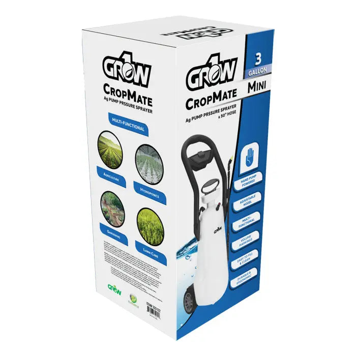 CropMate 3 Gallon Pump Pressure Sprayer w/ Wheels