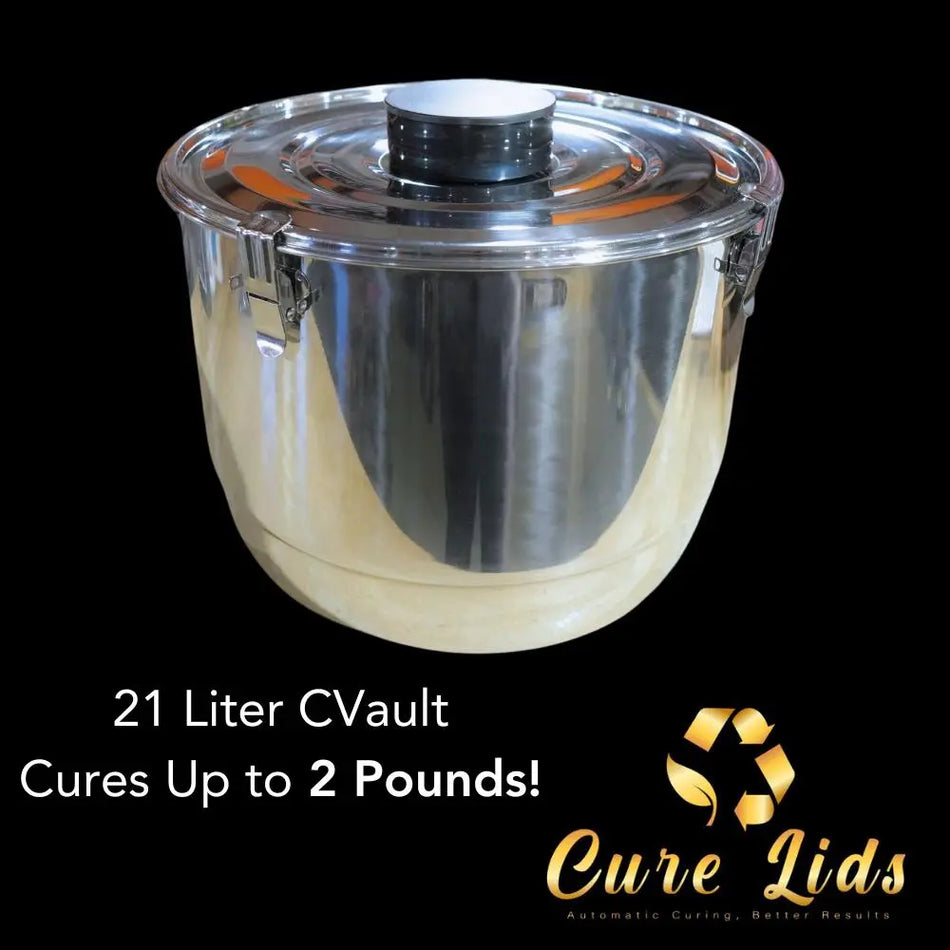 Cure Lids Automated Air Exchange Smart Brain 21 Liter CVault Bundle