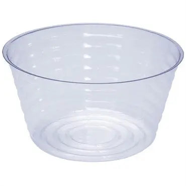 Curtis Wagner Clear Deep Plant Saucers, 7in