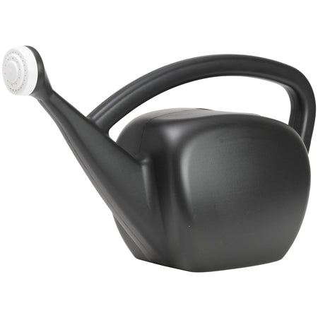 Deluxe MidMod Black Watering Can, 2 gal