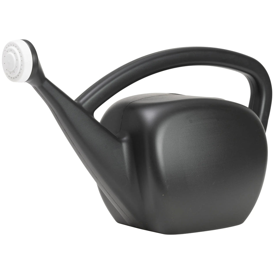 Deluxe MidMod Black Watering Can, 2 gal