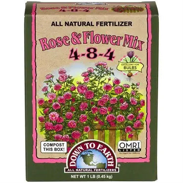 rose fertilizer for other plants Down to Earth 1 Lb. 4-8-4 Rose & Flower Mix
