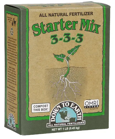 Down To Earth Starter Mix 3-3-3 Organic Starter Fertilizer