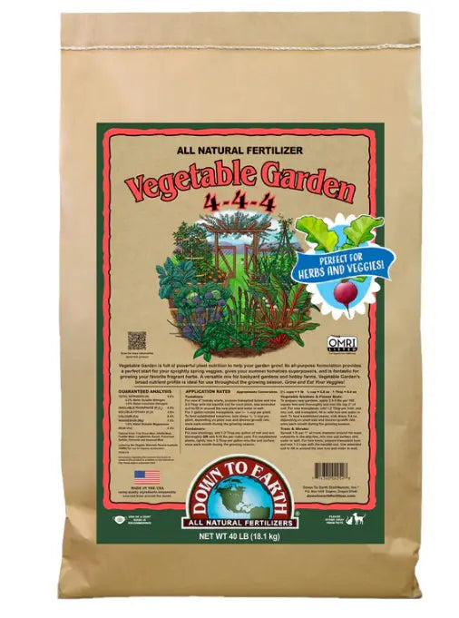 Down To Earth Vegetable Garden