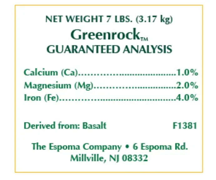 Espoma Organic Greenrock Plant Supplement, 7lb