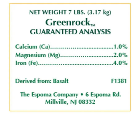 Espoma Organic Greenrock Plant Supplement, 7lb