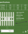 Floraflex 700W Full Spectrum LED Grow Light, 120 V