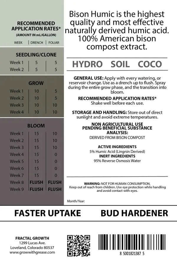 GREASE Bison Extract Liquid Compost Tea (HUMIC ACIDS)