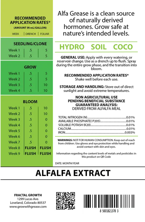 GREASE GOLD Label Grower's Starter Pack 250 mL