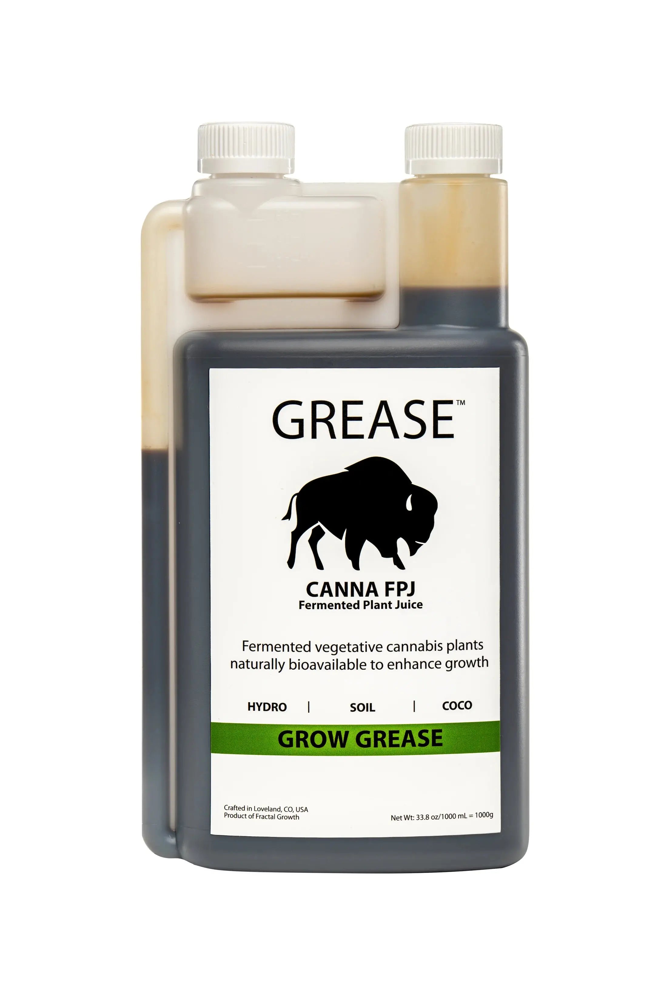 GREASE Grow Grease Fermented Vegetative Plant Juice (GROW FORMULA)