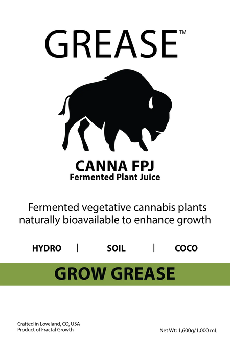 GREASE Grow Grease Fermented Vegetative Plant Juice (GROW FORMULA)