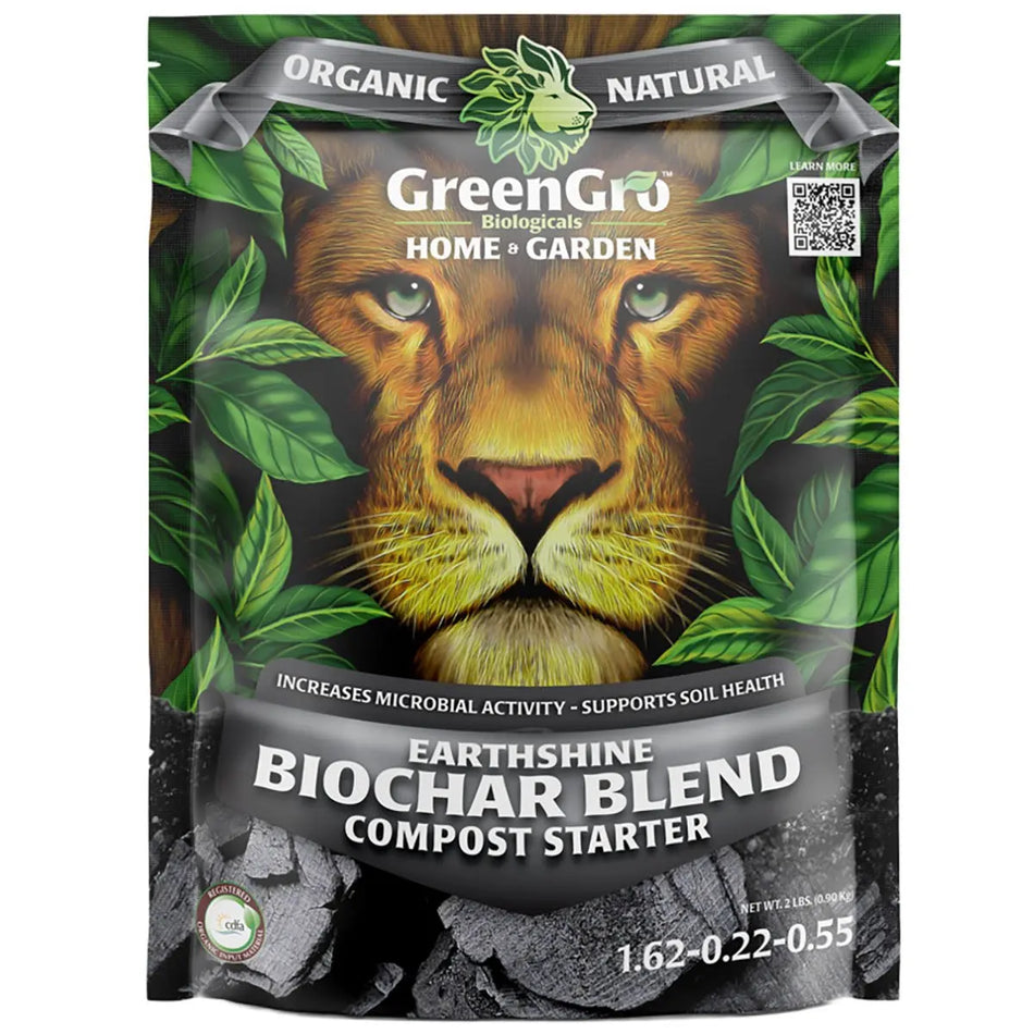 GreenGro Earthshine Biochar Blend Compost Starter, 2lb