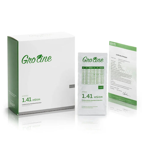 GroLine 1413 uS/cm Conductivity Standard Sachets, 20 mL