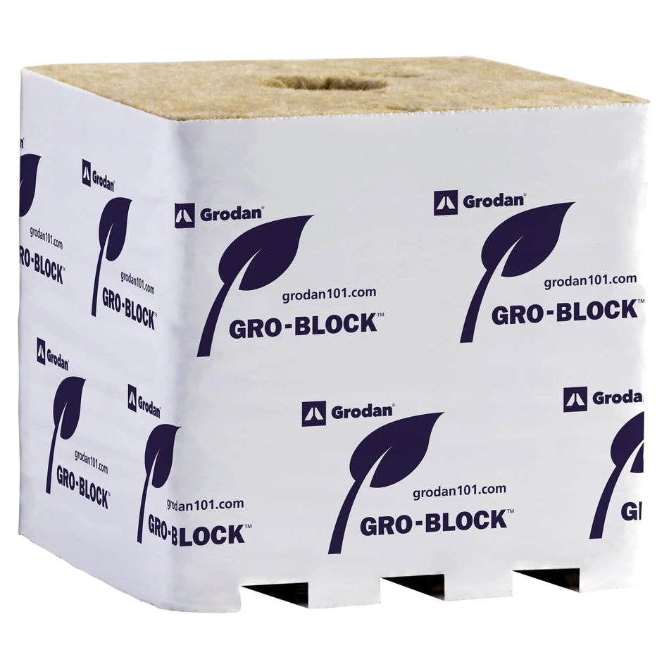 Grodan GRO-BLOCKS Improved GR32, 6" x 6" x 6" Hugo | Case of 64